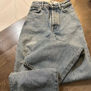 Loewe High Rise Women Jeans - Light Blue